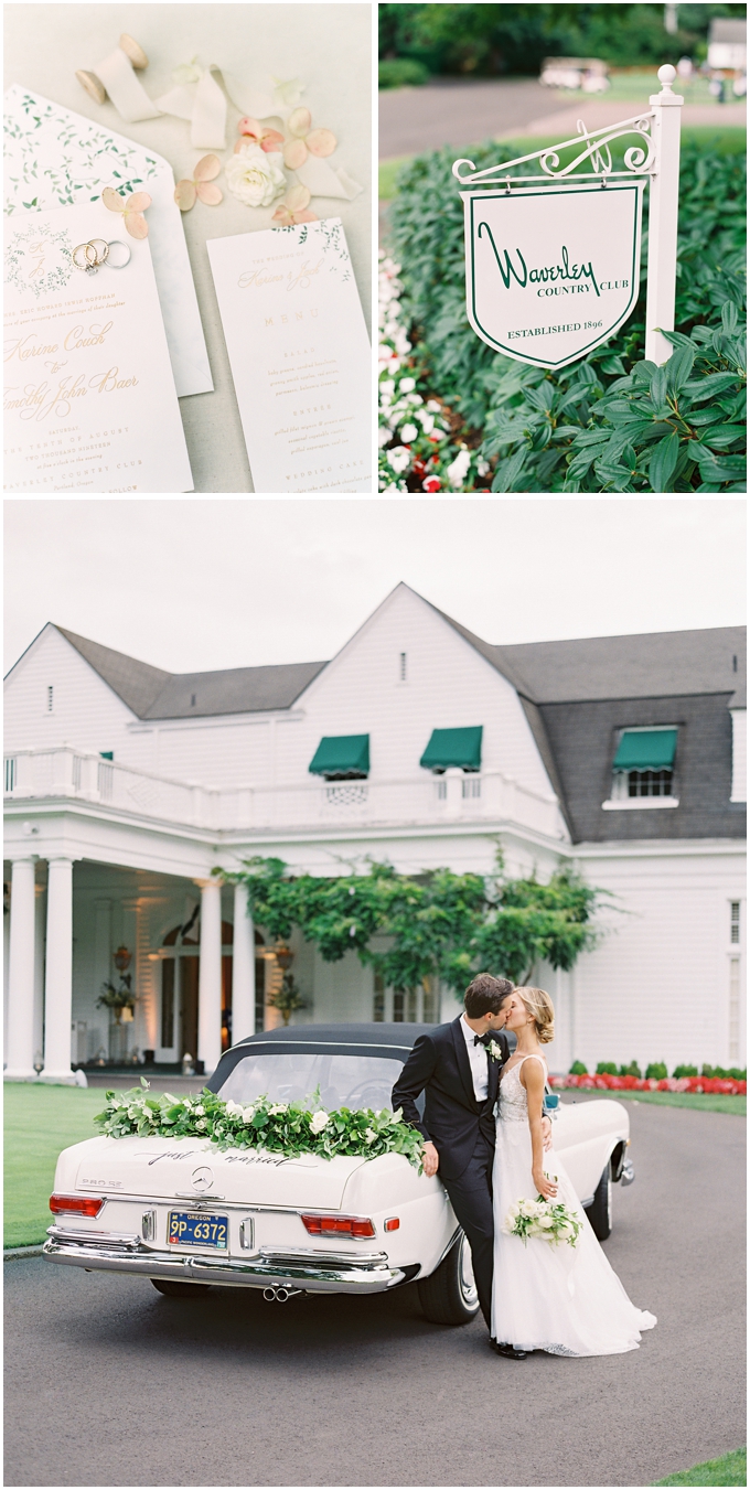 wedding photos at waverley country club one of portland's best wedding venues