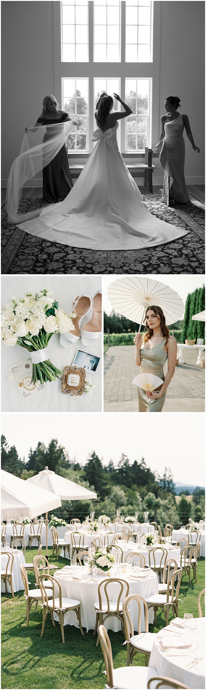 editorial and documentary style wedding photos including bride getting ready and bridal details flat lay